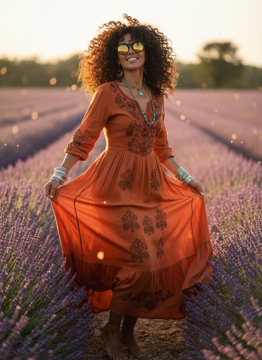 Bohemian — lavender field
