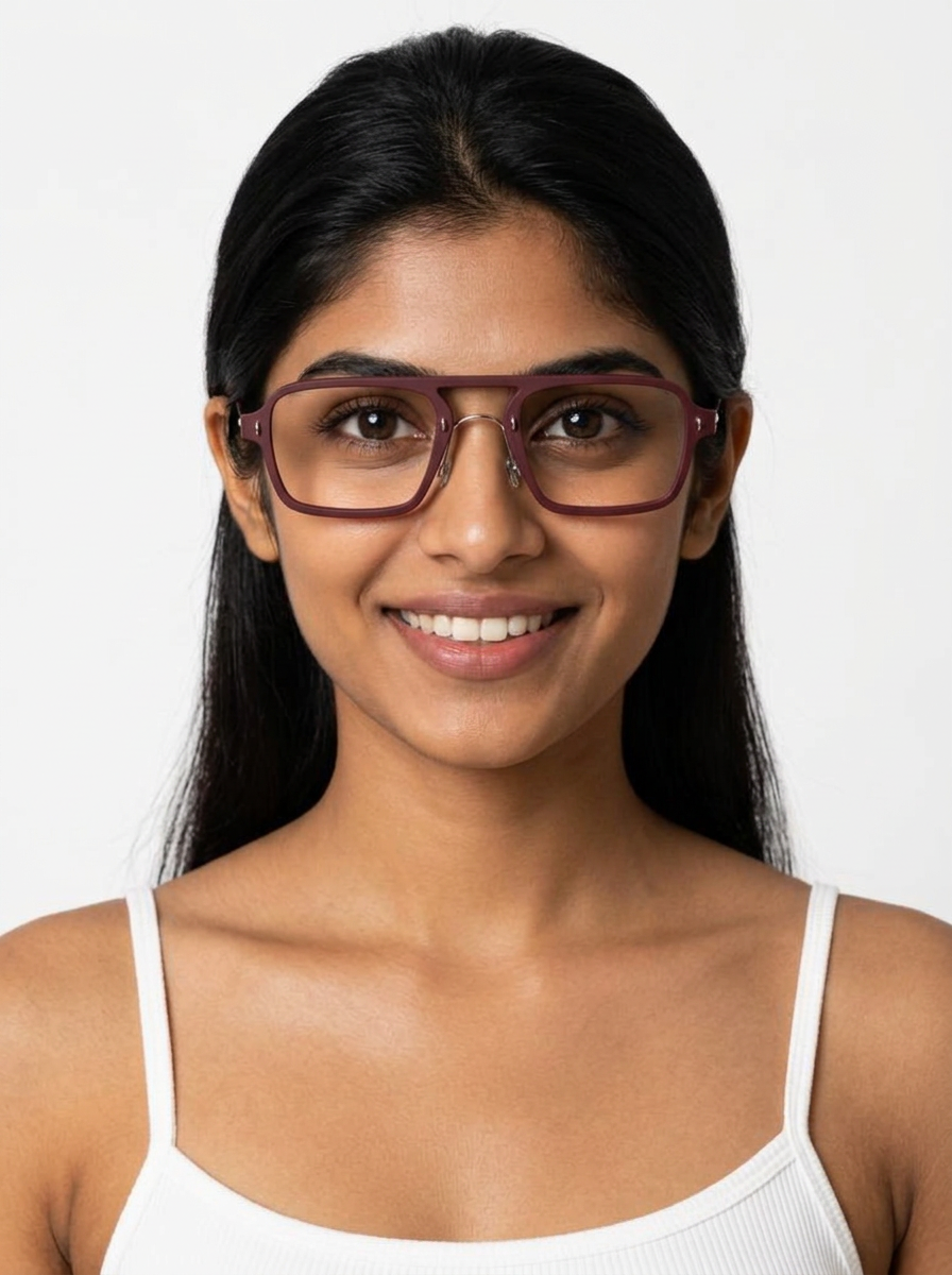 Model wearing Pro in Burgundy