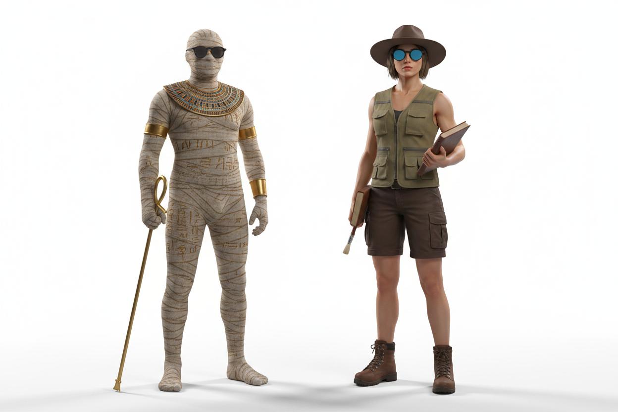 Mummy & Archaeologist